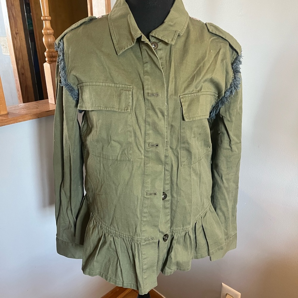 Matilda Jane patch utility jacket Size M